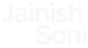 jainish soni white logo for portfolio website