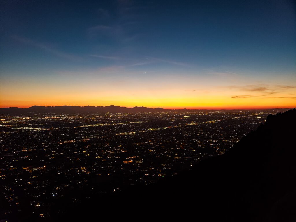 image of skyline during sunset in Arizona captured by Jainish Soni
